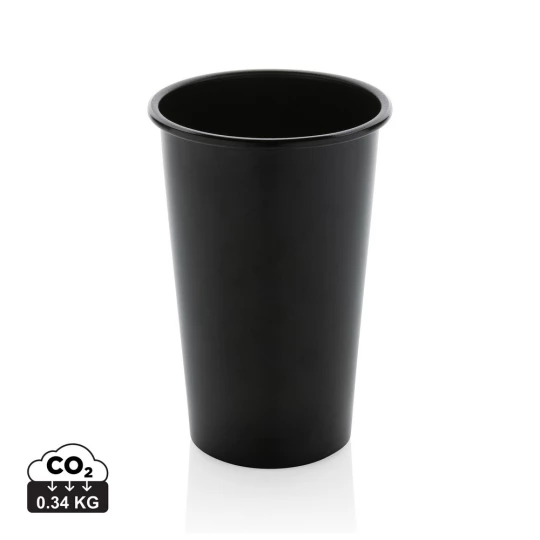 Lekki kubek podróżny 450 ml Alo, aluminium z recyklingu (P437.201)-1