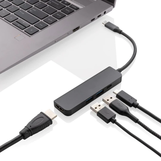 Hub USB 3.0 i USB typu C Terra, wejście HDMI 4K, RABS (P308.652)-1
