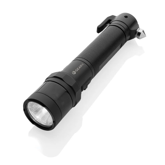 Latarka bezpieczeństwa Gear X, aluminium z recyklingu (P513.321)-1