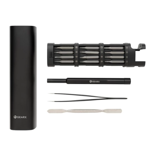 Śrubokręt Gear X, 56 końcówek, aluminium z recyklingu (P221.261)-1