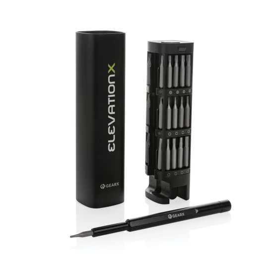 Śrubokręt Gear X, 56 końcówek, aluminium z recyklingu (P221.261)-1