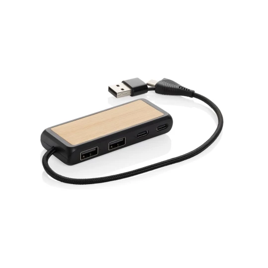 Hub USB, plastik z recyklingu (P308.5601)-1