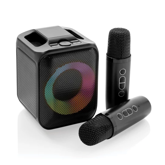 Zestaw do karaoke Singvibe, głośnik bezprzewodowy i dwa mikrofony (P331.0601)-1