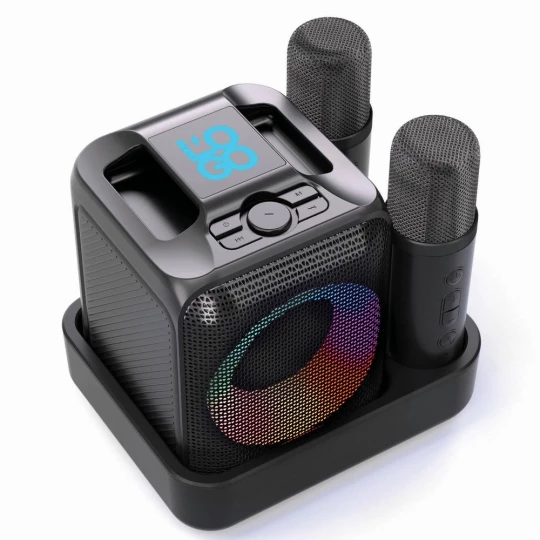 Zestaw do karaoke Singvibe, głośnik bezprzewodowy i dwa mikrofony (P331.0601)-1