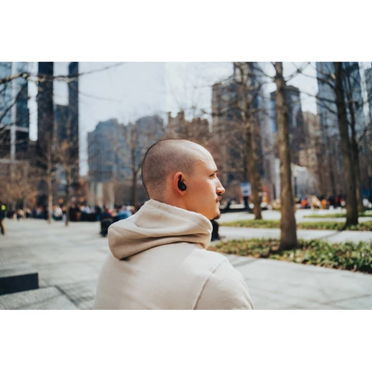 Bezprzewodowe słuchawki douszne z recyklingu Lakewood (P331.5401)-1