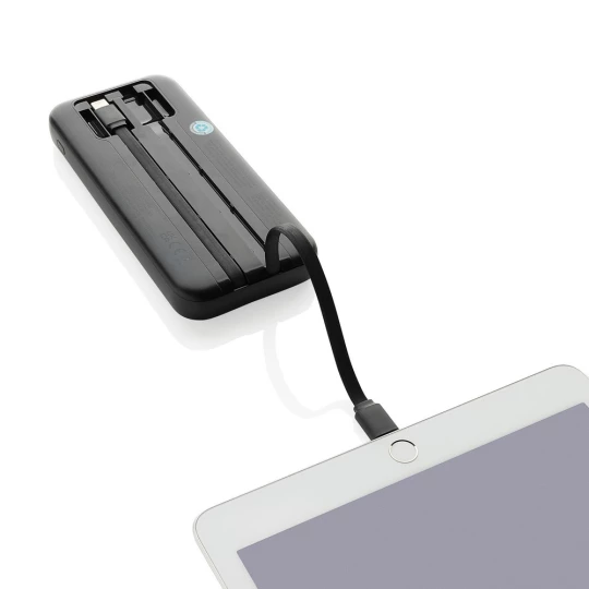 Power bank 10000 mAh ze zintegrowanymi kablami Turbopack (P322.5801)-1