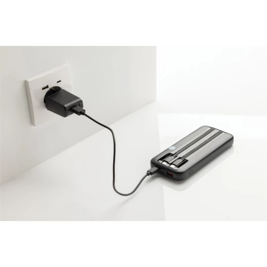 Power bank 10000 mAh ze zintegrowanymi kablami Turbopack (P322.5801)-1