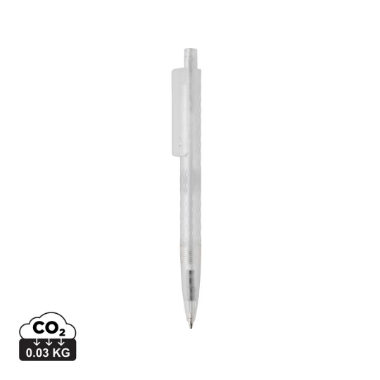 Geometryczny długopis z PC z recyklingu X3 Frosted (P611.3303)-1