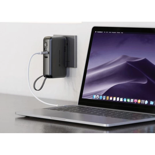 Ładowarka 2 w 1, power bank do laptopa 10000 mAh, 65W Eureka (P301.9901)-1