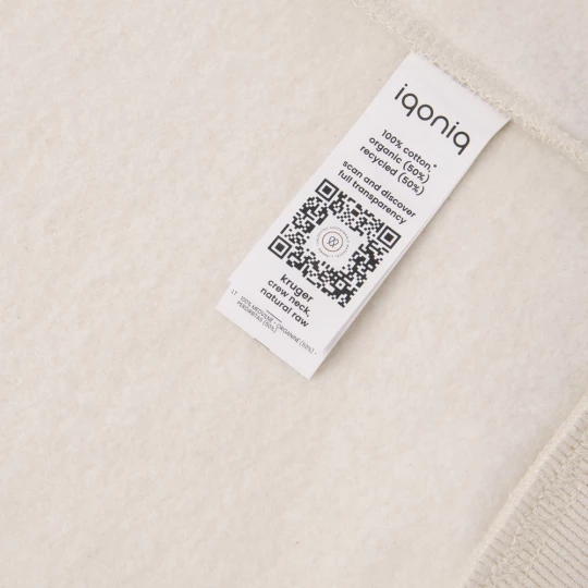 Luźna bluza z bawełny z recyklingu Iqoniq Kruger (T9302.018.L)-1