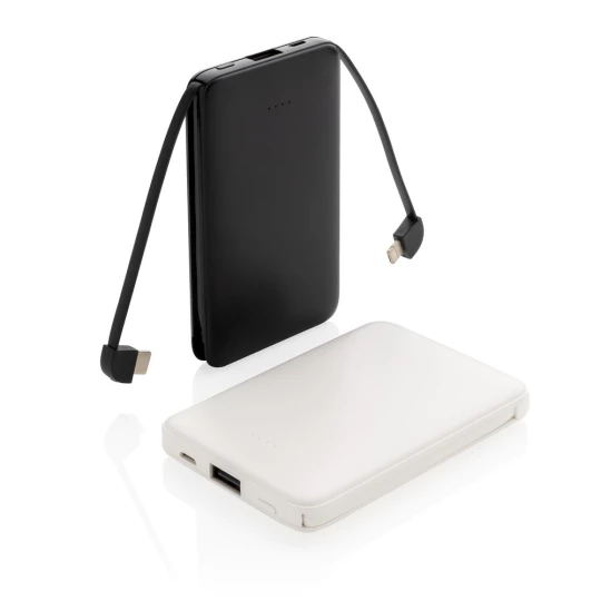 Power bank 5000 mAh, zintegrowany kabel 3 w 1 (P322.081)-1