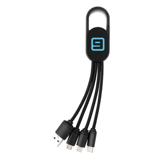 Kabel do ładowania 4 w 1 z karabińczykiem (P302.071)-1