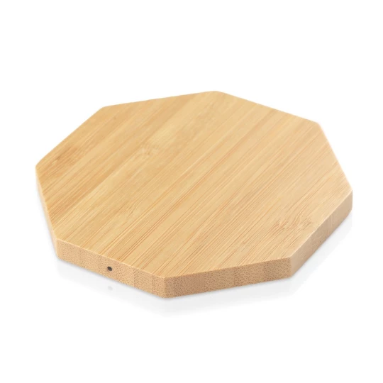 Bambusowa ładowarka bezprzewodowa 5W | Matilda (V0330-00)-1