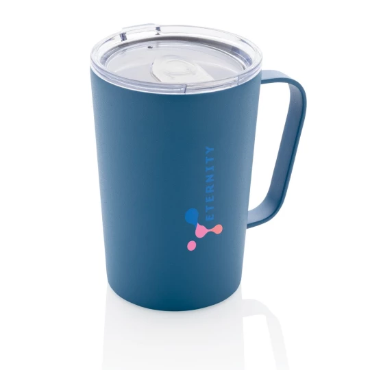 Kubek termiczny 420 ml, stal nierdzewna z recyklingu (P433.055)-1