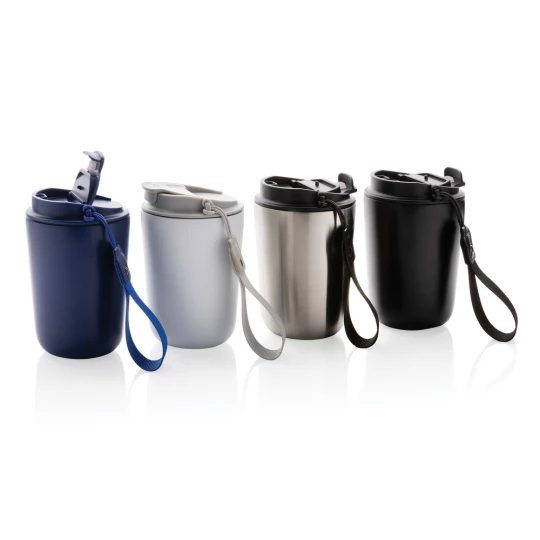 Kubek termiczny 380 ml Cuppa, stal nierdzewna z recyklingu (P435.021)-1