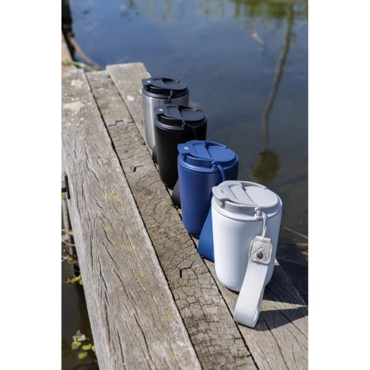 Kubek termiczny 380 ml Cuppa, stal nierdzewna z recyklingu (P435.021)-1