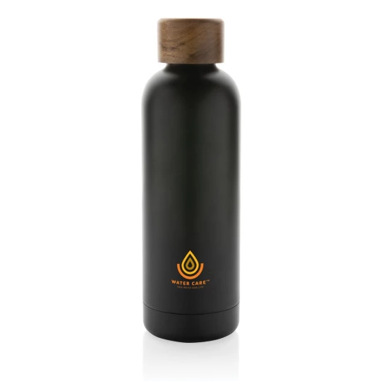 Butelka termiczna 500 ml Wood, stal nierdzewna z recyklingu (P435.531)-1