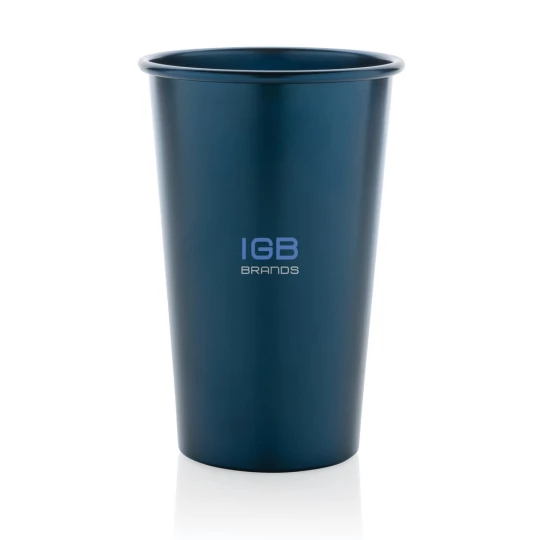 Lekki kubek podróżny 450 ml Alo, aluminium z recyklingu (P437.200)-1