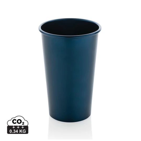 Lekki kubek podróżny 450 ml Alo, aluminium z recyklingu (P437.200)-1
