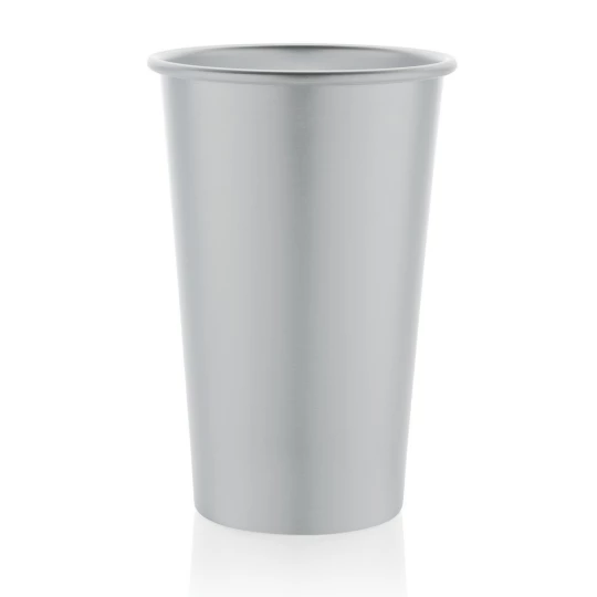 Lekki kubek podróżny 450 ml Alo, aluminium z recyklingu (P437.202)-1