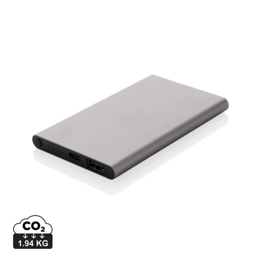 Power bank 4000 mAh z aluminium z recyklingu (P322.420)-1