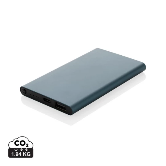 Power bank 4000 mAh z aluminium z recyklingu (P322.425)-1