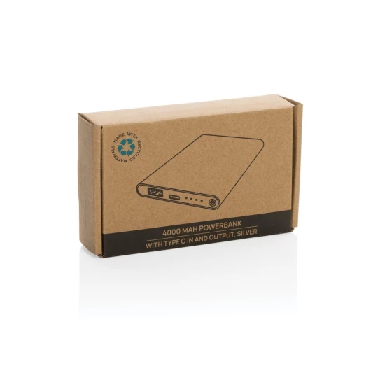 Power bank 4000 mAh z aluminium z recyklingu (P322.422)-1
