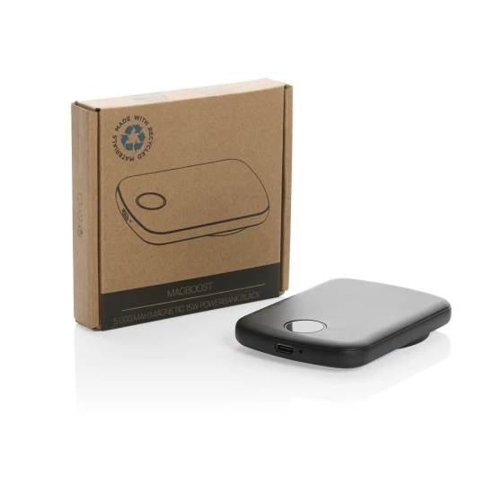Magnetyczny bezprzewodowy power bank 5000 mAh MagBoost (P322.411)-1
