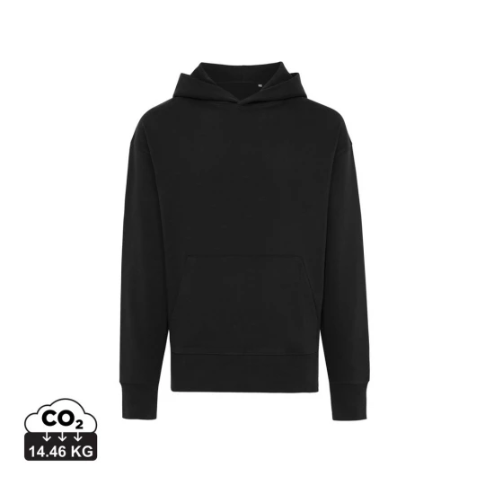 Luźna bluza z kapturem z bawełny z recyklingu Iqoniq Yoho (T9402.001.XS)-1