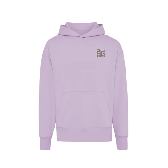 Luźna bluza z kapturem z bawełny z recyklingu Iqoniq Yoho (T9402.011.XL)-1