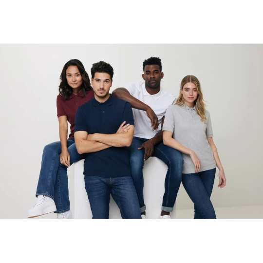 Koszulka polo z bawełny z recyklingu Iqoniq Yosemite (T9200.004.5XL)-1