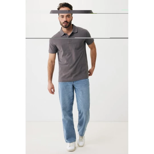 Koszulka polo z bawełny z recyklingu Iqoniq Yosemite (T9200.019.L)-1