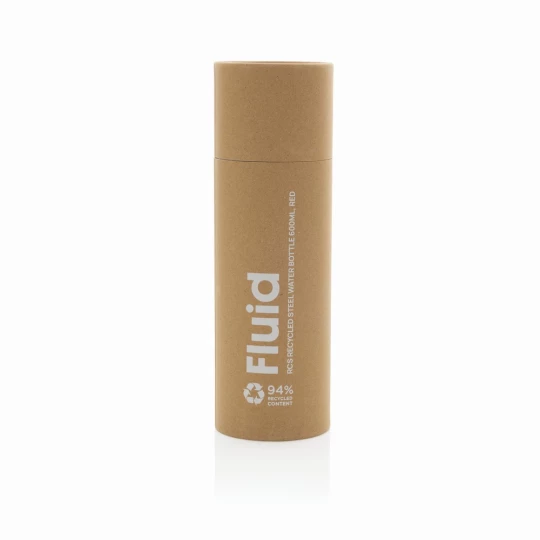 Fluid RCS certified recycled steel water bottle 600ml (P437.0724)-1
