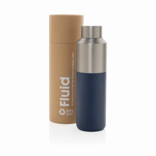 Fluid RCS certified recycled steel water bottle 600ml (P437.0725)-1