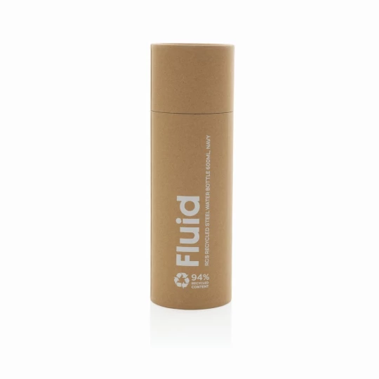 Fluid RCS certified recycled steel water bottle 600ml (P437.0725)-1