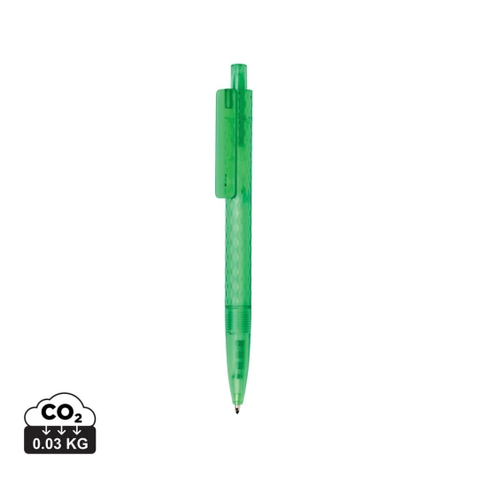 Geometryczny długopis z PC z recyklingu X3 Frosted (P611.3307)-1