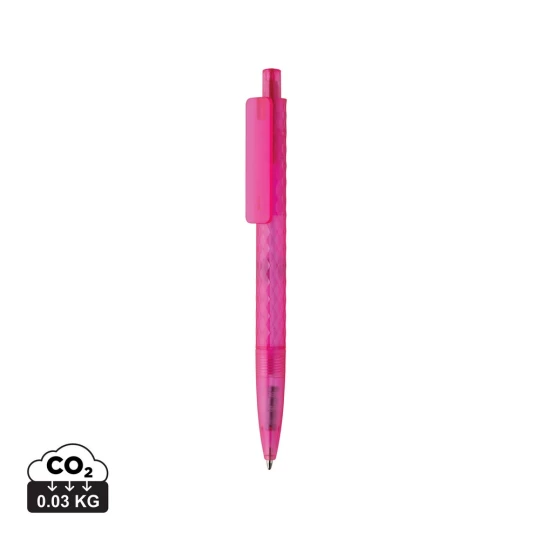Geometryczny długopis z PC z recyklingu X3 Frosted (P611.3314)-1