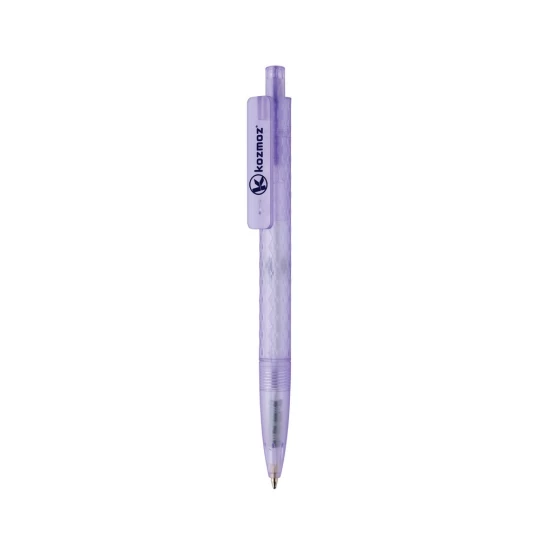 Geometryczny długopis z PC z recyklingu X3 Frosted (P611.3330)-1