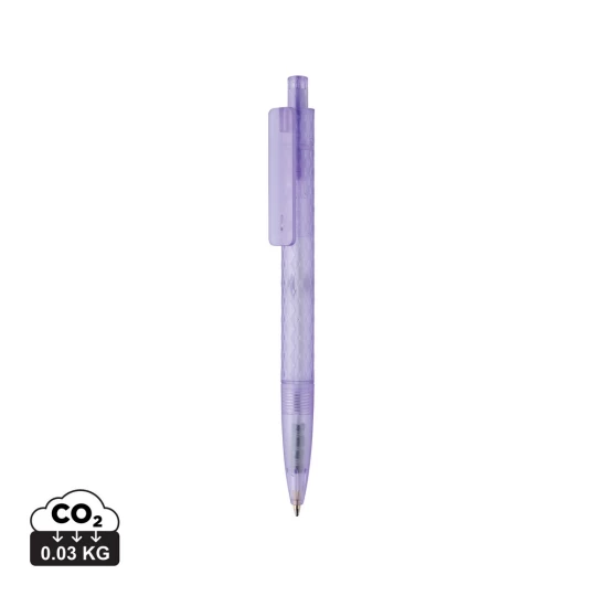 Geometryczny długopis z PC z recyklingu X3 Frosted (P611.3330)-1