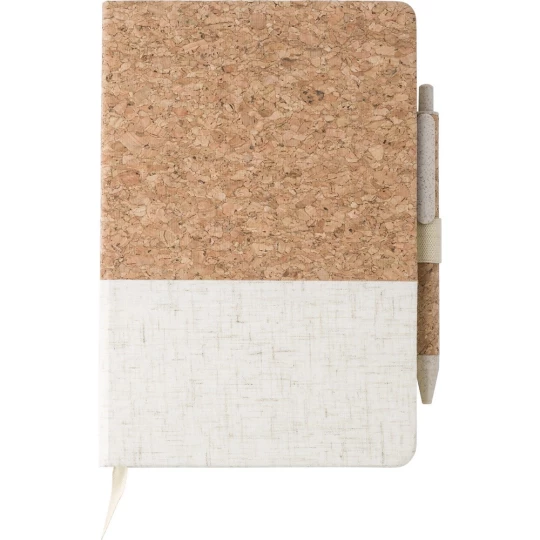Notebook approx. A5 with ball pen (V0216-16)-1