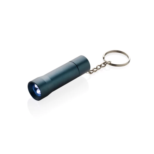 Brelok do kluczy z aluminium z recyklingu, latarka Flash (P514.0405)-1