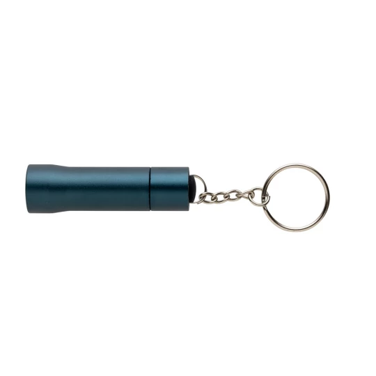 Brelok do kluczy z aluminium z recyklingu, latarka Flash (P514.0405)-1