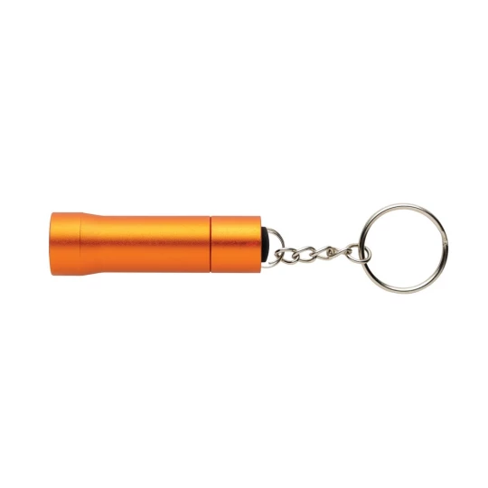 Brelok do kluczy z aluminium z recyklingu, latarka Flash (P514.0408)-1