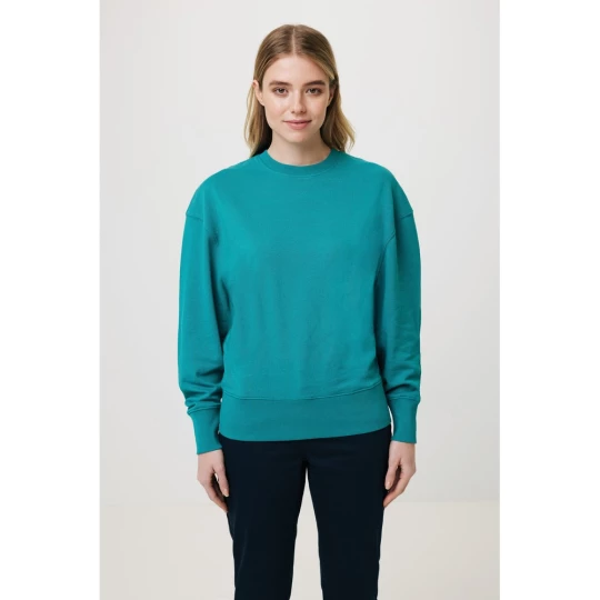 Luźna bluza z bawełny z recyklingu Iqoniq Kruger (T9302.009.M)-1