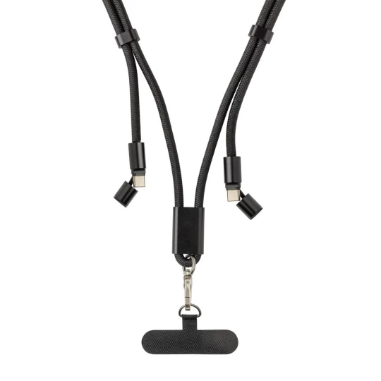 LoopAmp RCS RPET adjustable phone cord with 60W cable (P302.5301)-1
