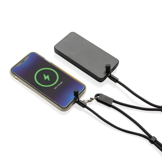 LoopAmp RCS RPET adjustable phone cord with 60W cable (P302.5301)-1