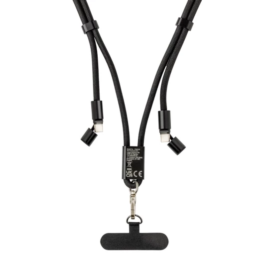 LoopAmp RCS RPET adjustable phone cord with 60W cable (P302.5301)-1