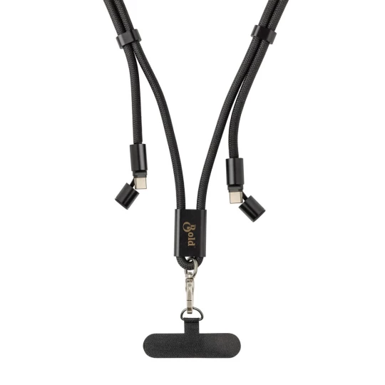 LoopAmp RCS RPET adjustable phone cord with 60W cable (P302.5301)-1