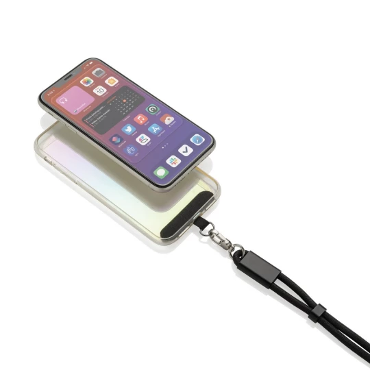 LoopAmp RCS RPET adjustable phone wrist strap 60W cable (P302.5701)-1
