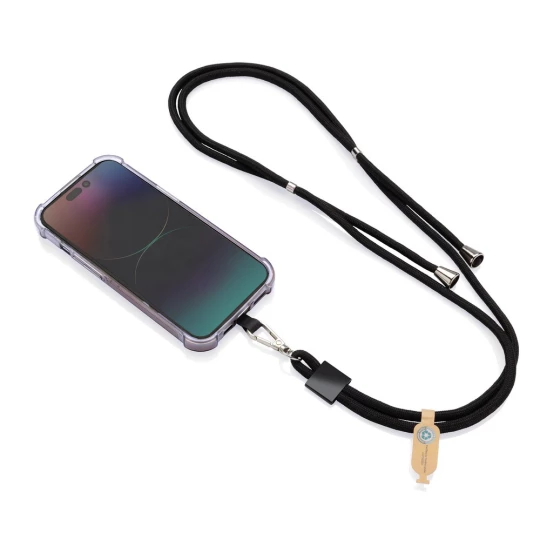 CarryLoop RCS recycled PET adjustable phone holder lanyard (P302.8101)-1